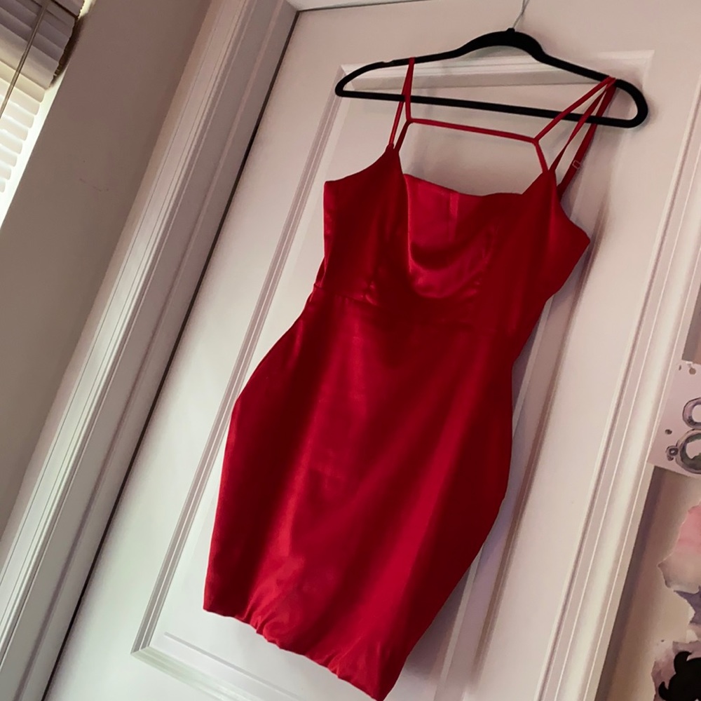 OH POLLY SATIN DRESS